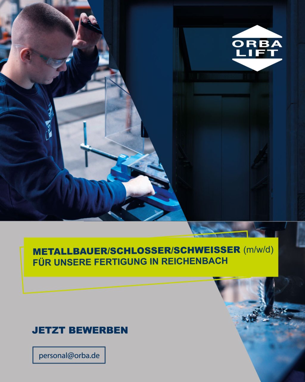 Stellenanzeige Metallbauer, person beim Schweißen
