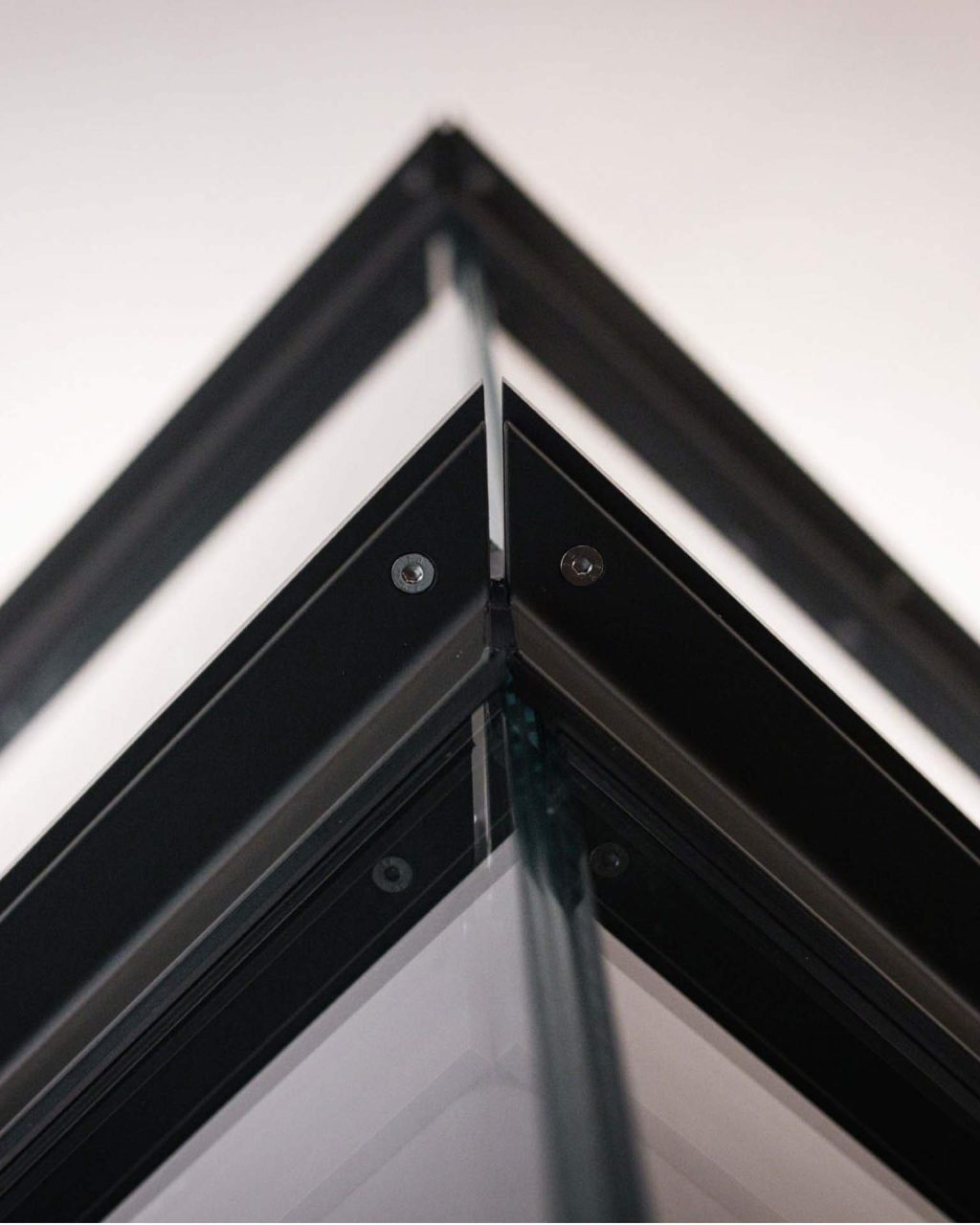 Nahaufnahme des Äußeren Gerüsts des Aufzugs