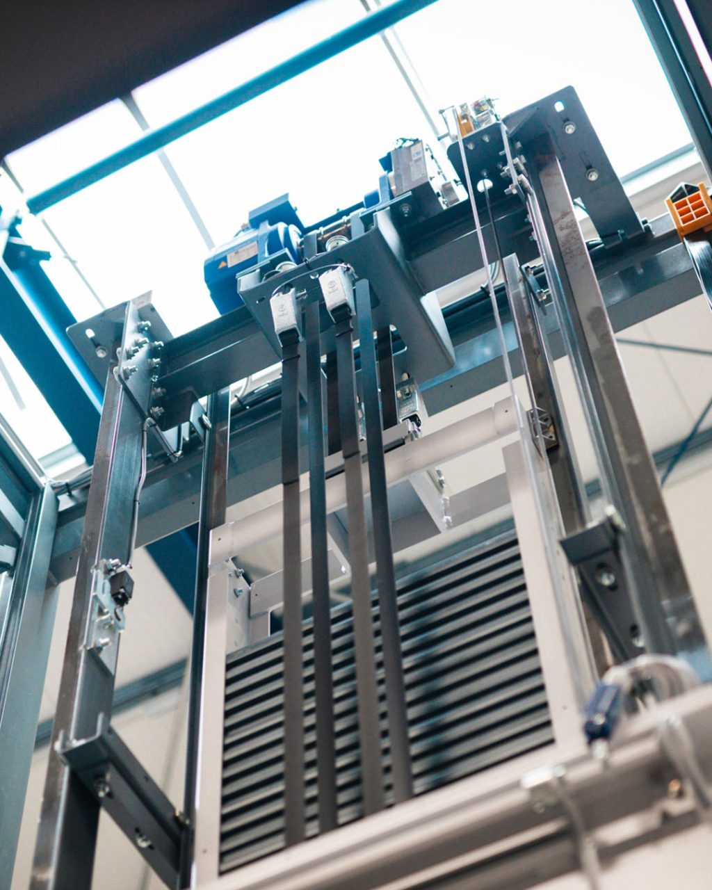 Nahaufnahe der Zuggewichte