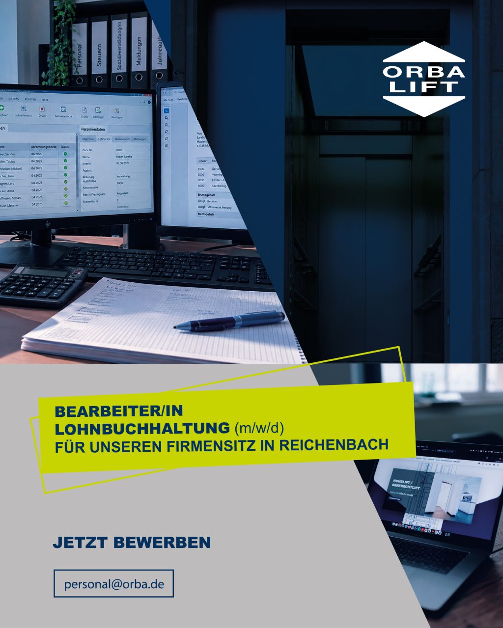 Stellenanzeige Lohnbuchhalterin