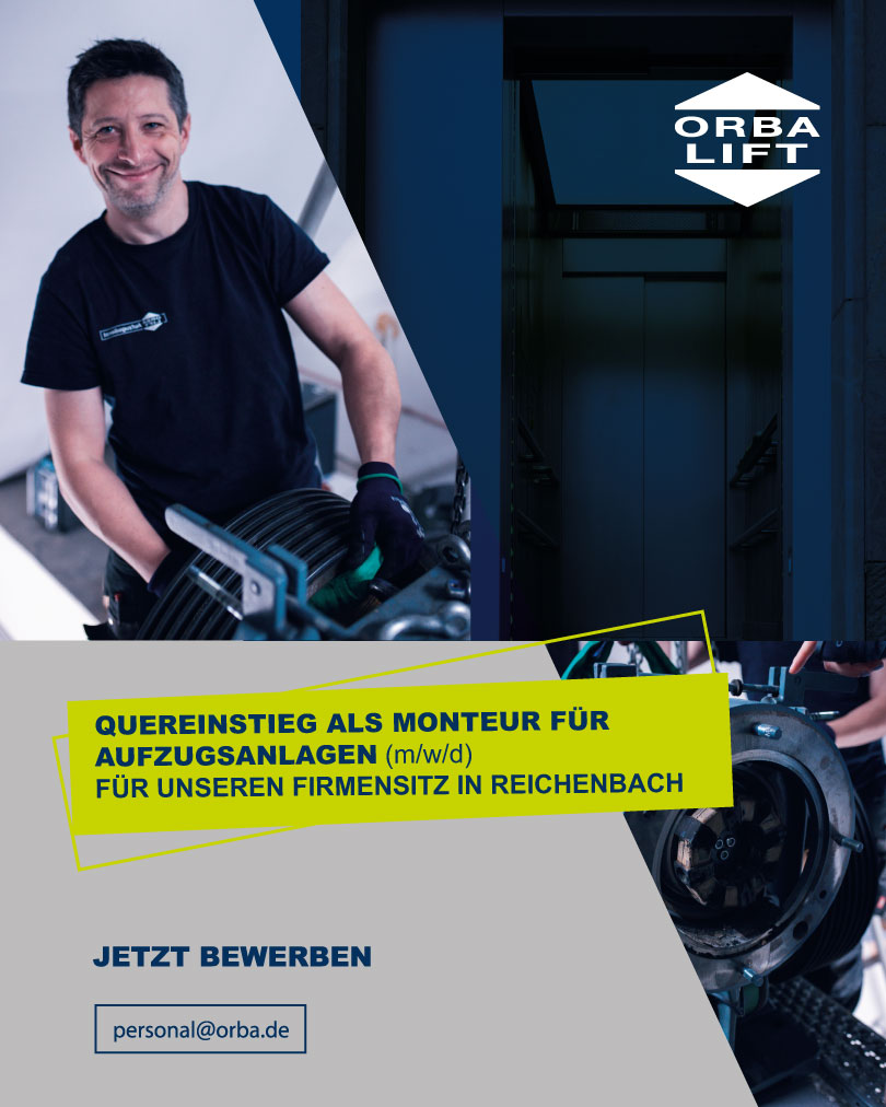 Stellenanzeige Quereinstieg als Monteur für Aufzugsanlagen
