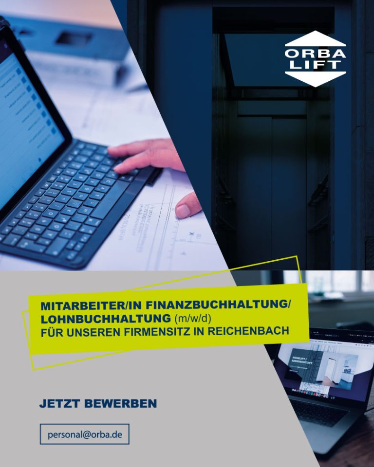 Stellenausschreibung für Mitarbeiter/in Finanzbuchhaltung/Lohnbuchhaltung in Reichenbach. Jetzt bewerben unter personal@orba.de